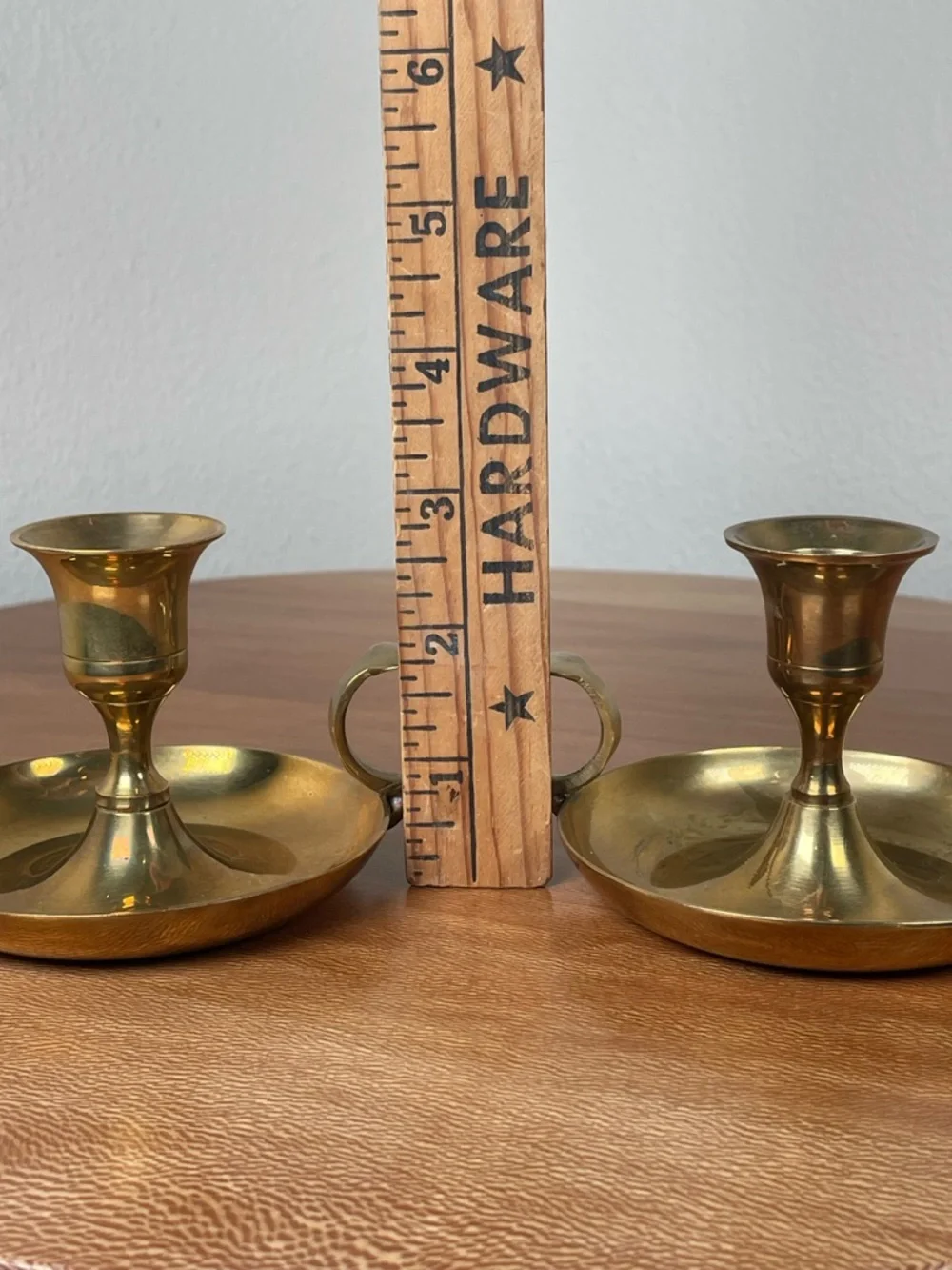 Vintage Brass Candle Stick Holders Decorative Farmhouse Cottagecore